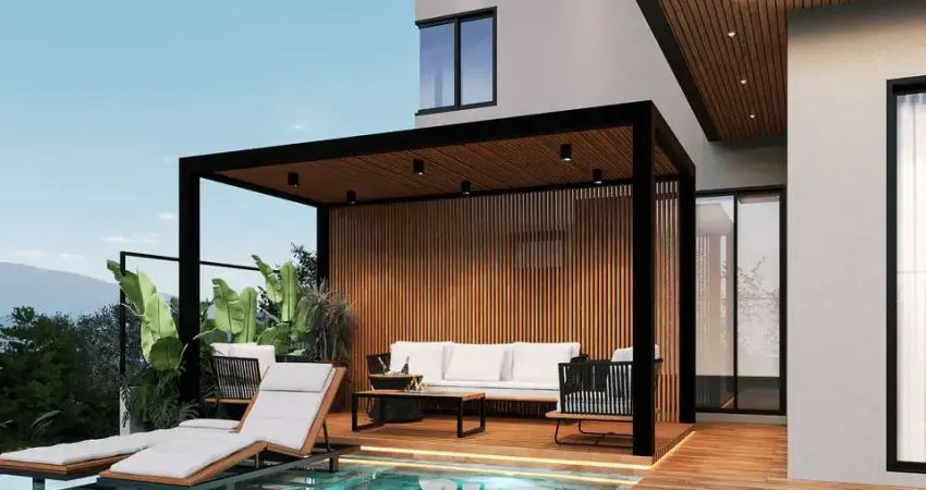 Casa de alto padrão à venda no condomínio residencial santorini