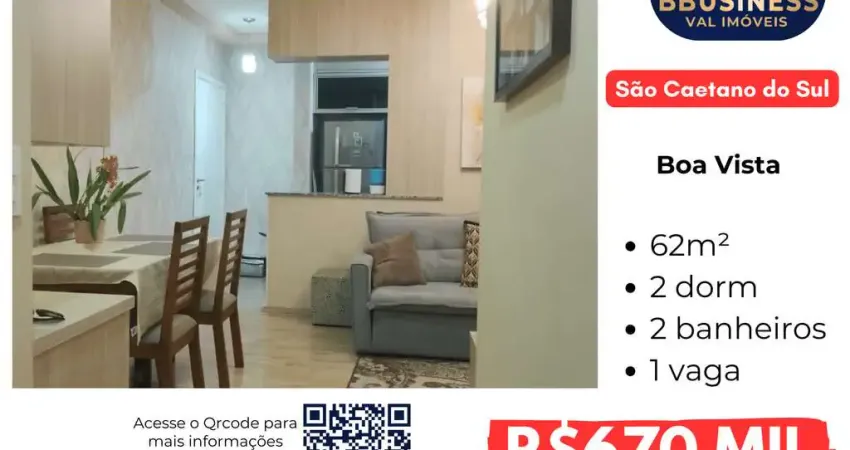 Apartamento à venda com 2 suítes - Boa Vista, São Caetano do Sul, SP