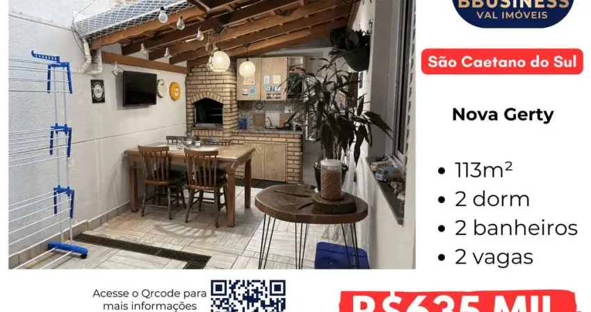 Apartamento à venda com 2 quartos, sendo 1 suíte - Nova Gerty, São Caetano do Sul, SP