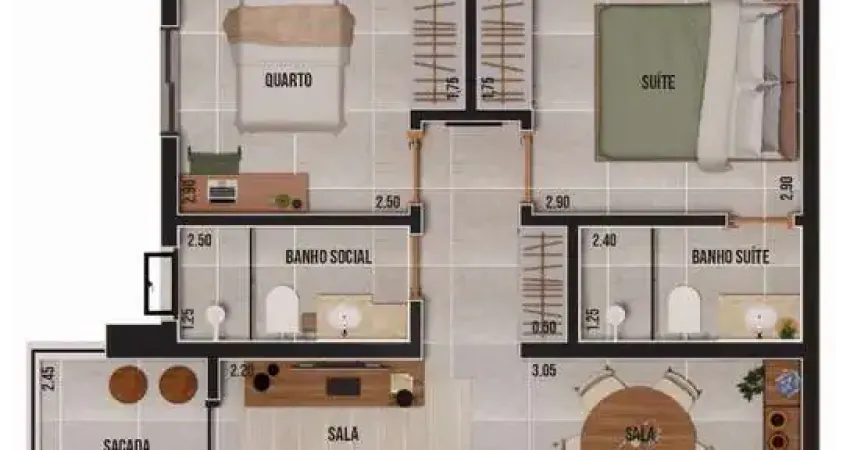 Apartamento à venda em Nova Ribeirânia Ribeirão Preto - 2 quartos, 1 suíte, 2 salas, 2 banheiros, 2 vagas de garagem -  Quer Imóvel Negócios Imobiliários.