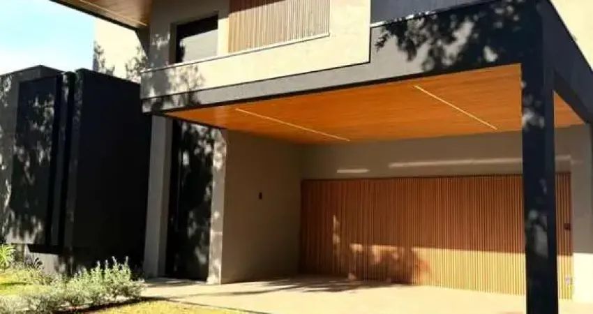 Residência de Luxo em Condomínio no Alphaville Ribeirão Preto-SP: 4 Quartos, 4 Suítes, 2 Salas, 4 Banheiros, 262,14m².