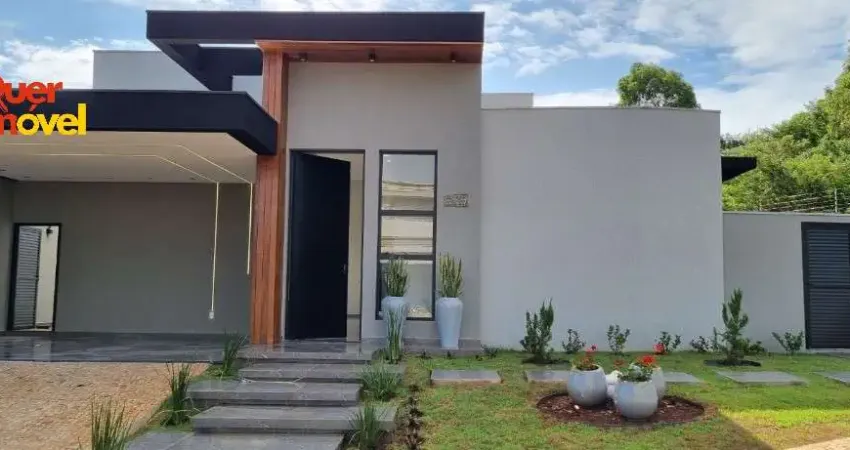 Casa de luxo em condomínio: 3 suítes, 4 vagas na cidade de Ribeirão Preto-SP, Jardim Valencia - 186m².