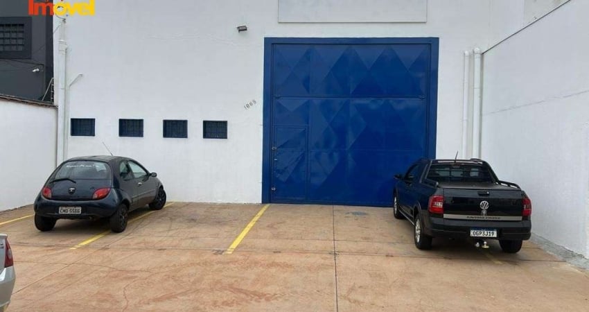 Galpão Comercial para Locação em Ribeirão Preto-SP, Bairro Residencial e Comercial Palmares - 2 Salas, 1 Banheiro, 396m².