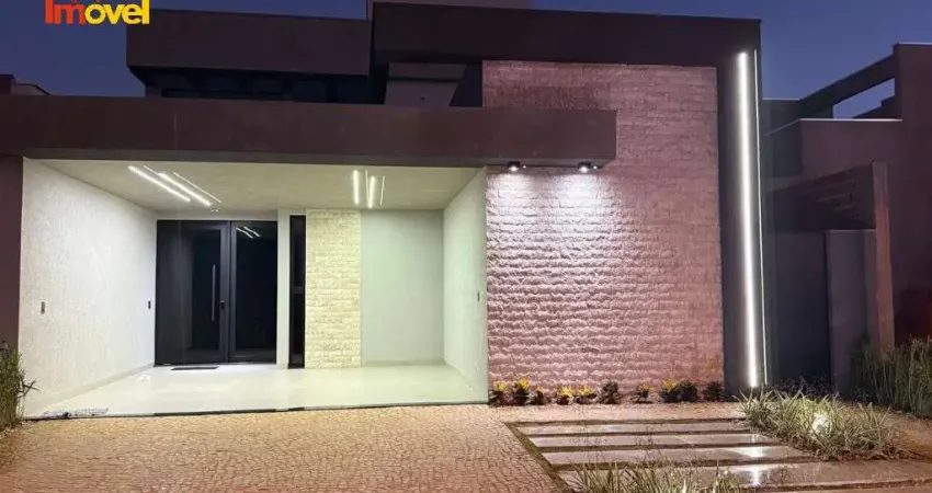 Casa térrea de alto padrão no vivendas da mata, aroeira ? 3 suítes, área gourmet e piscina, pronta para morar