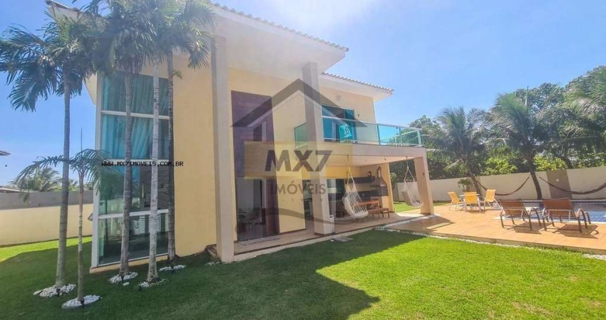 Casa em Condomínio para Venda em Camaçari, Barra do Jacuípe, 4 dormitórios, 3 suítes, 5 banheiros, 4 vagas