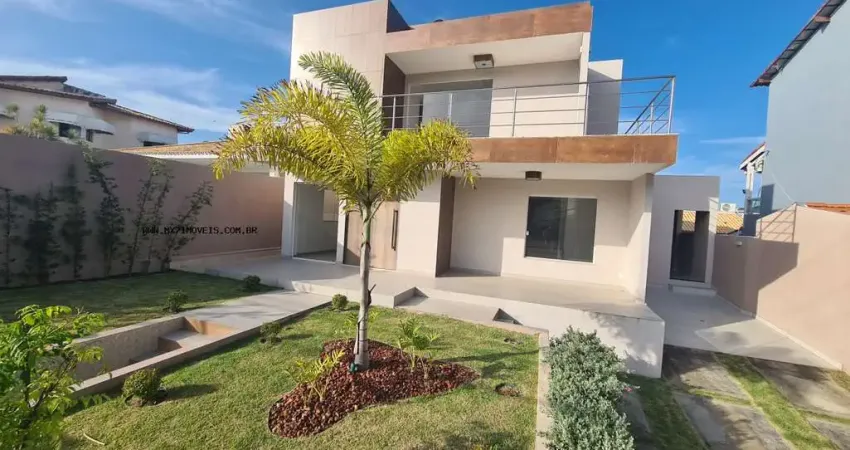 Casa em condomínio para venda em lauro de freitas, buraquinho, 4 dormitórios, 4 suítes, 5 banheiros, 3 vagas