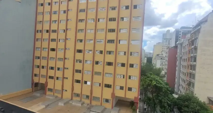 Lindo apartamento com 01 dormitório com sacada, ao lado do metrô República, a região oferece bares, restaurantes, próximo a linha vermelha e amarela do metrô . Ponto de ônibus a 300 metros, parque a