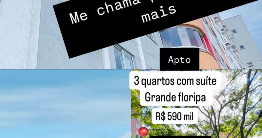 Apto 3 quartos com suite, c/ mobilia, na Grande Floripa