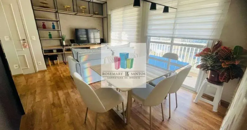 Apartamento a venda mobiliado, 80m, 3 dorms, suíte, 1 vaga - lindo