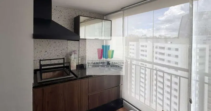Apartamento no Living Wish, 2 dorms, 1 suíte, varanda gourmet, 2 vagas
