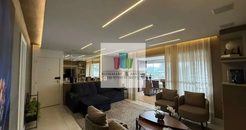 Apartamento Condomínio Magic, 3 suítes, sala estendida, escritório, 136m