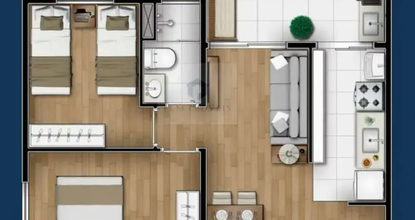 Apartamento com 2 quartos à venda na Rua Maria Aparecida Pedrosa, 225, Jardim Sagrado Coração, Jandira