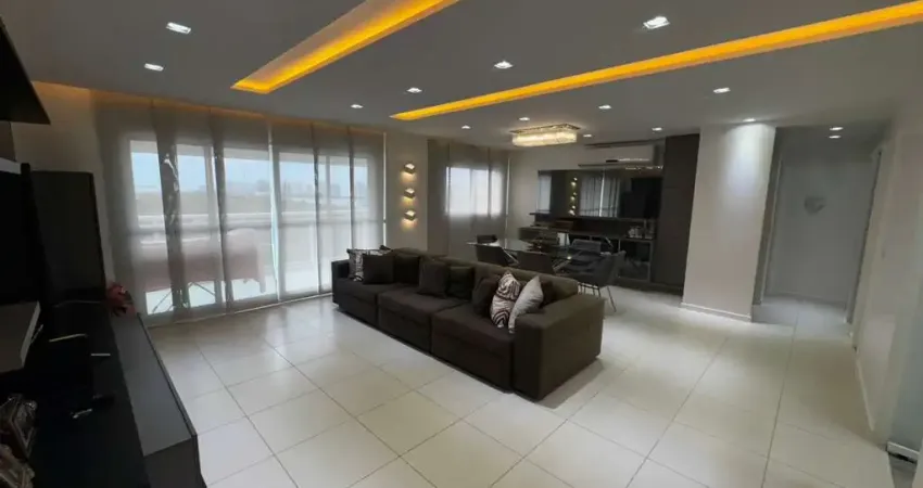 Locação de apartamento no condomínio reserva lagoa 121m2 totalmente mobiliado