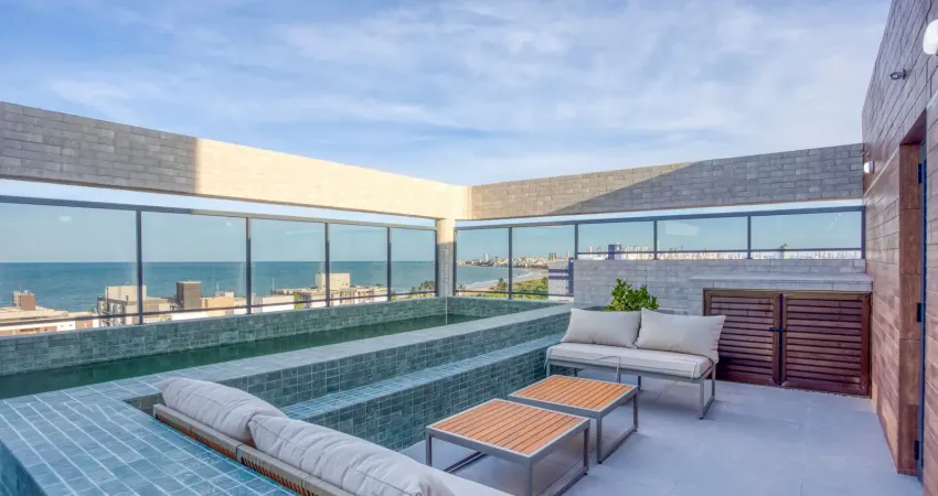 Apartamento vista mar à venda na melhor localização de intermares com 3 quartos