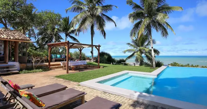 Casa luxo 3 ou 4 quartos com piscina borda infinita vista para o mar