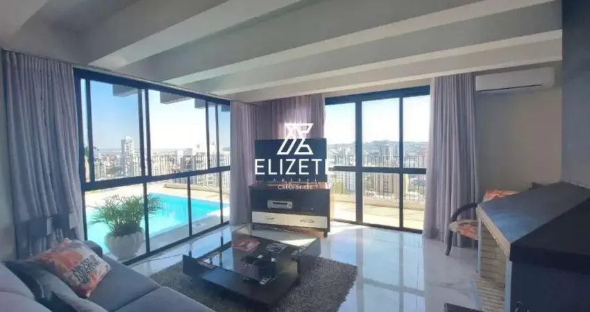 Cobertura à venda em novo hamburgo, centro - com churrasqueira, lareira e piscina privativa