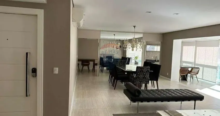 Apartamento mobiliado, centro de alphaville, 3 suites, 3 vagas