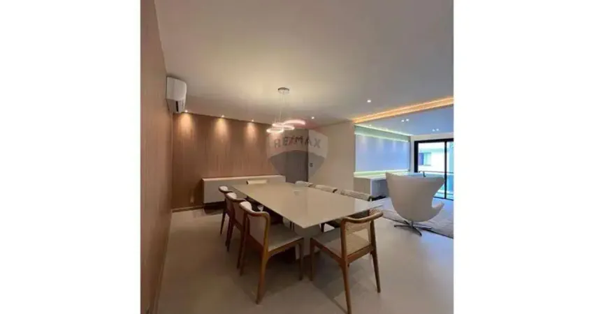 Apartamento 162m², 3 dorms, sendo 1 suíte, 2 vagas mobiliado locação alphaville