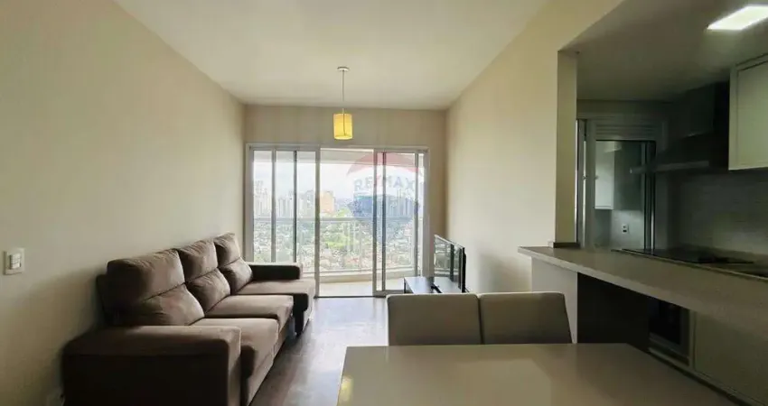 Apartamento mobiliado para locação com 01 dormitório 50m² no condomínio novare – alphaville/sp