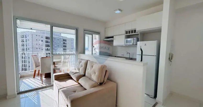 Apartamento mobiliado para locação com 1 suíte, 59m² no condomínio acqua park – alphaville/sp