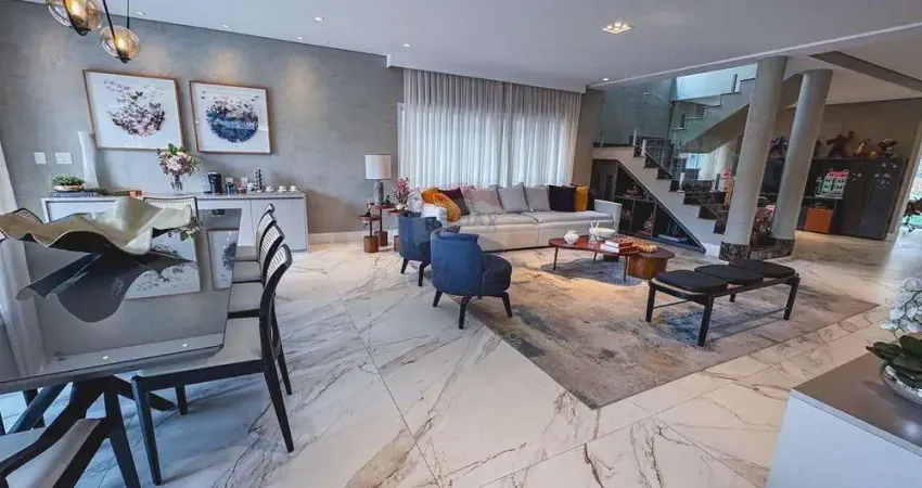 Casa contemporânea de alto padrão à venda com 3 suítes, 453m² no residencial 10 - alphaville/sp