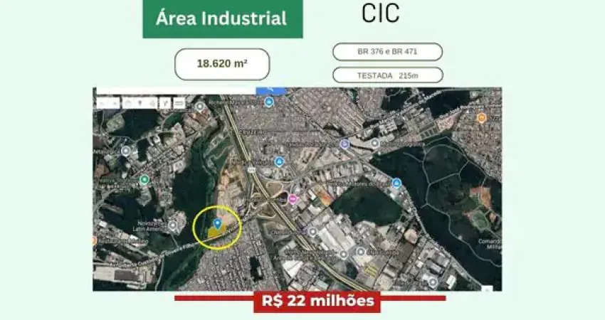 Terreno comercial à venda na Rua Vicente Michelotto, 4812, Cidade Industrial, Curitiba