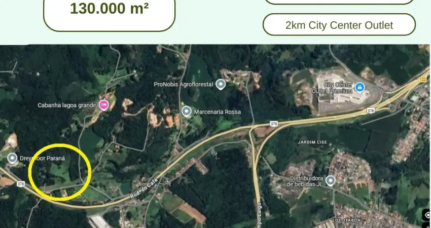 Área industrial campo largo - 131.000m² - multiplos usos, próximo ao city center outlet