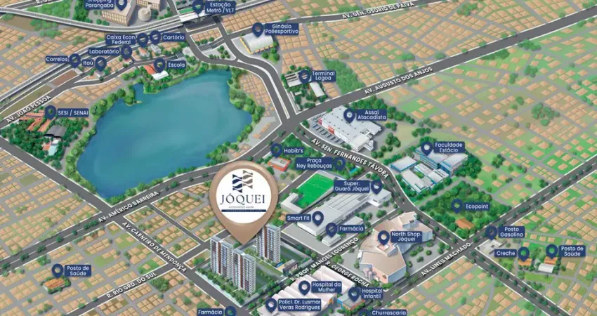 Oportunidade única! apartamento 2 quartos com varanda e lazer de resort urbano no jóquei - fortaleza.