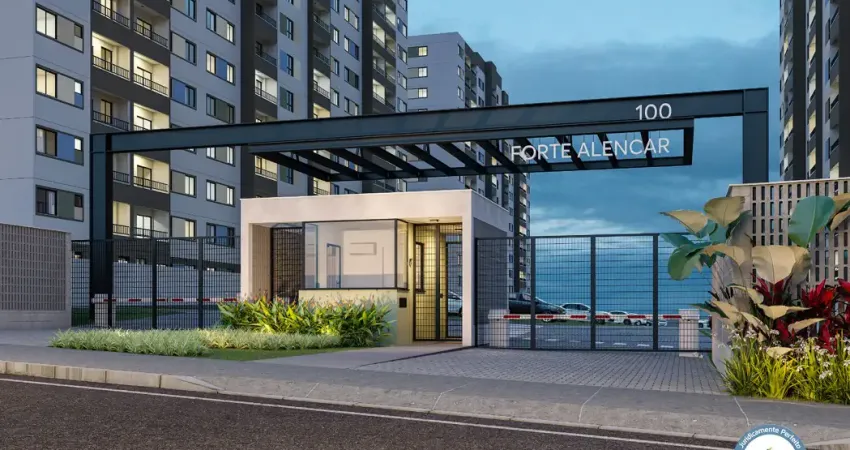 Forte alencar: seu 2 quartos em fortaleza com lazer de clube e subsídio!