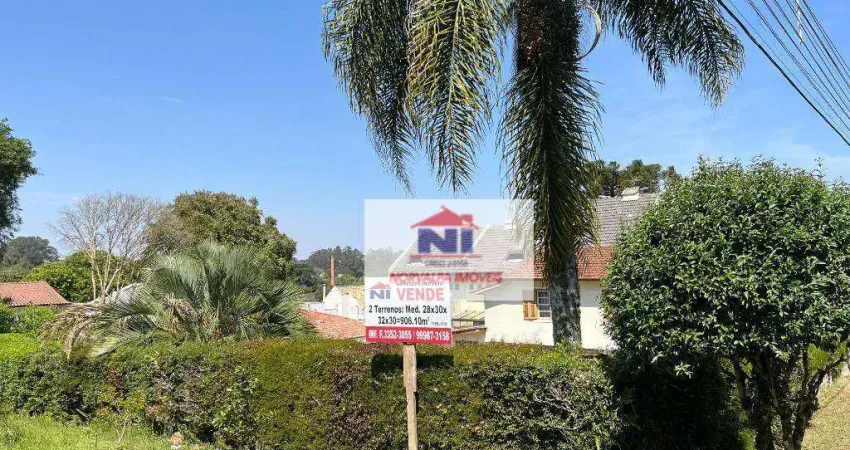 Terreno à venda, 906 m² por r$ 1.300.000,00 - abranches - curitiba/pr