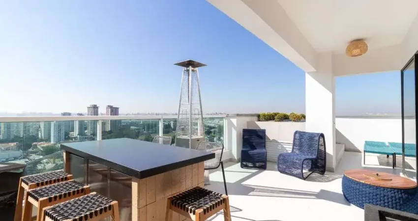 Cobertura com 2 dormitórios à venda, 150 m² por r$ 2.350.000,00 - campo belo - são paulo/sp