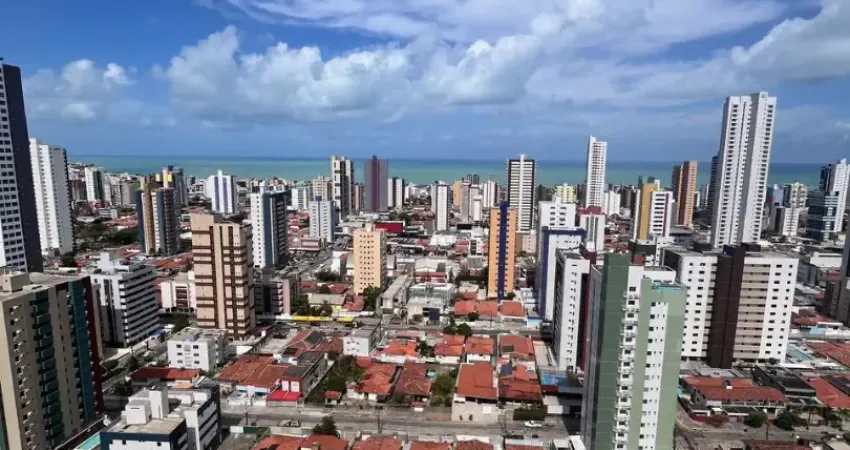 Apartamento com 3 quartos e vista mar em manaira com 2 vagas de garagem