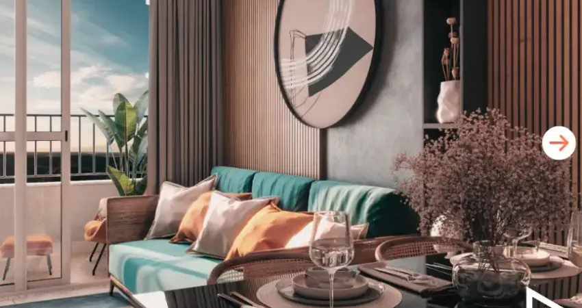 Apartamento com 2 quartos sendo 1 suíte e varanda no altiplano