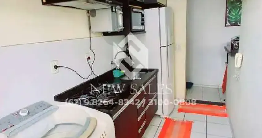 apartamento mobilhado 2 quartos 50 mts setor jardim bela vista