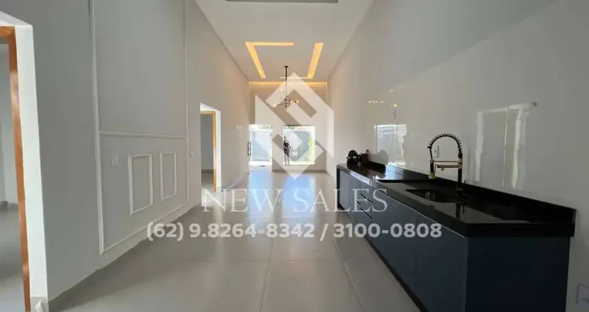 Casa nova de alto padrão c/ 3 quartos (1suíte) - Setor Santos Dumont