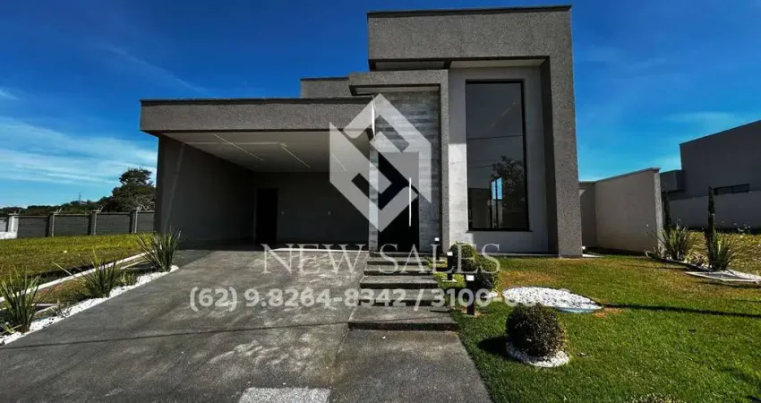 Casa térrea em condomínio fechado com 3 suítes plenas - Terras Alpha
