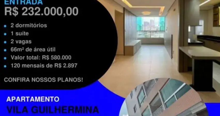 É SÓ MUDAR TÁ PRONTINHO - 2 DORMS COM 2 VAGAS - CHAVES NA MÃO E SALDO DIRETO COM A CONSTRUTORA
