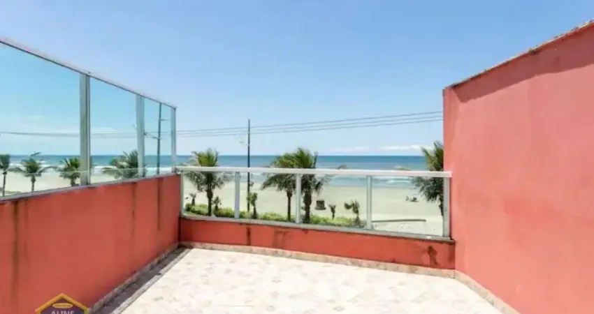 Sobrado de condomínio triplex frente mar - 3 dorms com sacada e churrasqueira!! mobiliado!!