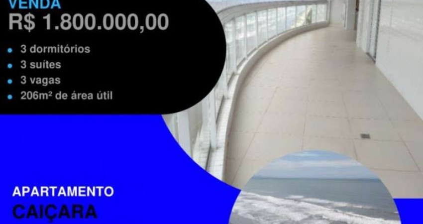 ESPIA SÓ ESSA BELEZA FRENTE MAR - 206 METROS COM 3 DORMS SENDO 3 SUÍTE - PRONTO PARA MUDAR