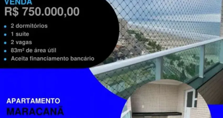 PRÉDIO FRENTE MAR!! VISTA MAR - 2 DORMS COM 2 VAGAS E SACADA GOURMET!