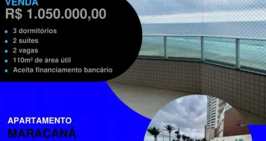 FRENTE MAR COM VISTA TOTAL!! 3 DORMS COM 2 VAGAS E SACADA GOURMET!