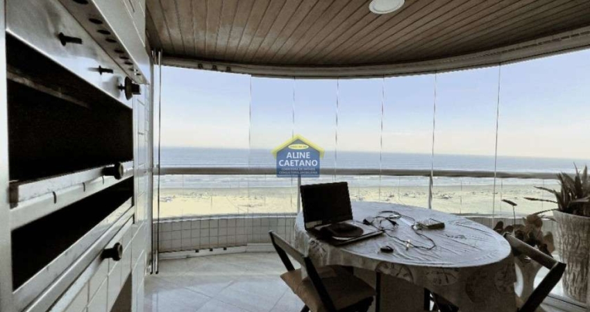 Apartamento Frente Mar na Guilhermina com 140,0ms útil! Mobiliado!