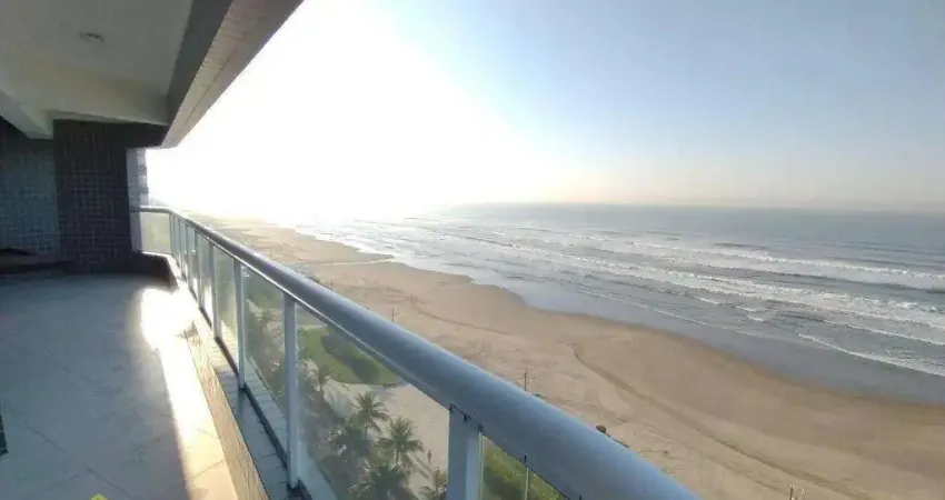 Apartamento com 3 dorms  frente mar - caiçara - vista livre e permanente para o mar!