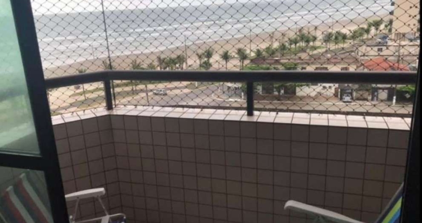 Apartamento com 1 dorm em Prédio Frente Mar - 2 sacadas com vista mar!!