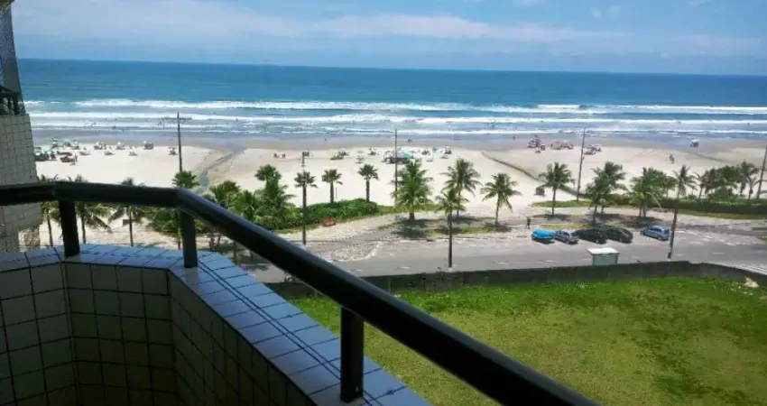 Apartamento com 1 dorm em prédio frente mar - 2 sacadas com vista mar!!