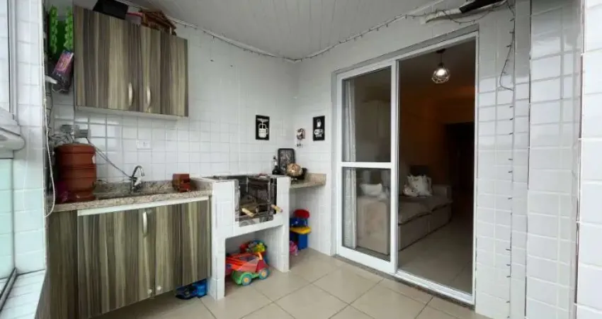 Apartamento no Boqueirão - Lado Praia - Mobiliado - Varanda com Churrasqueira a Carvão!