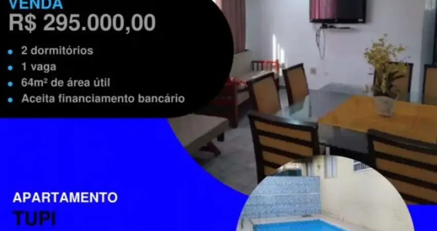 JÁ VIU ESTE? 2 DORMS MOBILIADO COM PISCINA - 2 QUADRAS DO MAR
