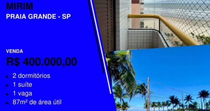 JÁ VIU ESTE? É PRÉDIO FRENTE MAR APÊ 2 DORMS COM VISTA E LAZER POR APENAS...