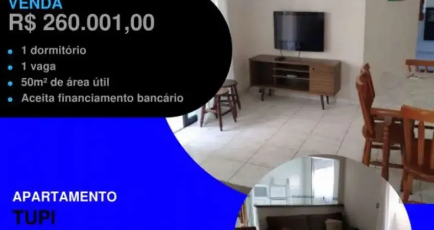 ATENÇÃO QUE VAI EMBORA RÁPIDO - 1 DORM 1 QUADRA DO MAR COM SACADAS E ELEVADOR POR APENAS..