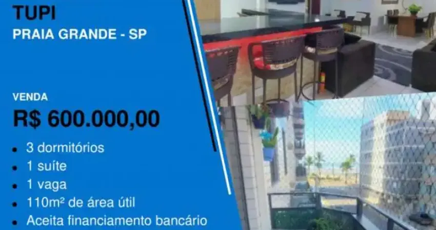 NÃO COMPROU AINDA? APÊ LINDO 3 DORMS COM SACADA COLADO DO MAR POR APENAS...